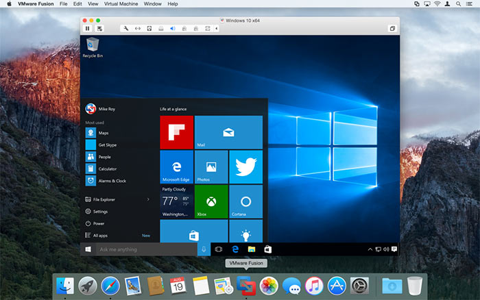 windows on mac emulator