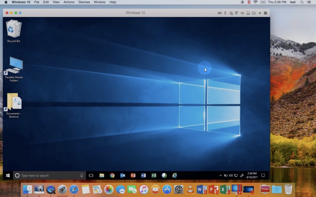 windows on mac emulator